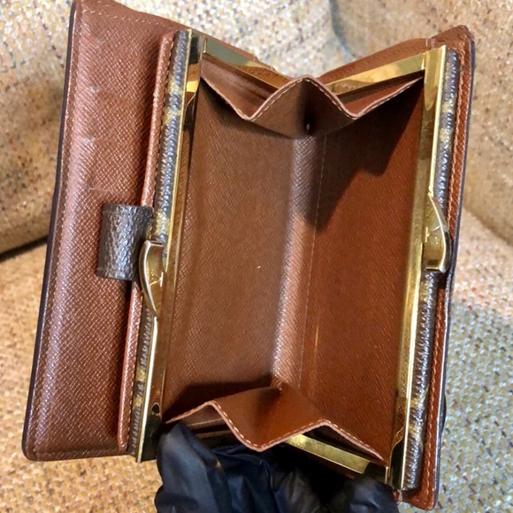 LOUIS VUITTON Monogram Porte Monnaie Viennois Bifold KissLock Wallet Authentic - Picture 10 of 17